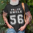 Custom Proud Football Uncle Number 56 Personalized For Men Unisex T-Shirt Gifts for Old Men