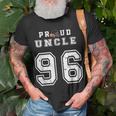 Custom Proud Football Uncle Number 96 Personalized For Men Unisex T-Shirt Gifts for Old Men