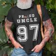 Custom Proud Football Uncle Number 97 Personalized For Men Unisex T-Shirt Gifts for Old Men