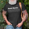 Cute Book Worm Definition | Funny Librarian Book Dragon Unisex T-Shirt Gifts for Old Men