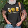 Cute Oktoberfest Costume Peace Love Prost Prost Oktoberfest T-Shirt Gifts for Old Men