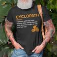 Cyclopath Dictionary Definition Cyclist Bike Riders T-Shirt Gifts for Old Men