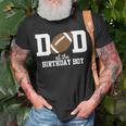 Dad Of The Birthday Boy Football Lover First Birthday Party T-Shirt Gifts for Old Men