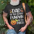 Dad Of Cutest Pumpkin In The Patch Halloween Thanksgiving T-Shirt Gifts for Old Men