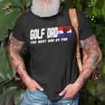 Dad Golf Men Fathers Day Golf Gifts Best Dad By Par Unisex T-Shirt Gifts for Old Men