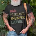 Dad Husband Engineer Legend Engineer Dad Gift For Womens Gift For Women Unisex T-Shirt Gifts for Old Men