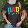 Dad Master Builder Building Bricks Blocks Family Set Parents T-Shirt Gifts for Old Men