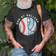 Dad Of Ballers Funny Baseball Volleyball Dad Daddy Papa Unisex T-Shirt Gifts for Old Men