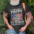 Dad Pappy And A Veteran Fathers Day Gift Gift For Mens Unisex T-Shirt Gifts for Old Men