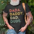 Dada Daddy Dad Dude | Fathers Day | Evolution Of Fatherhood Unisex T-Shirt Gifts for Old Men