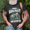 Dads Against Weed Funny Gardening Lawn Mowing Lawn Mower Men Unisex T-Shirt Gifts for Old Men