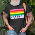 Dallas Texas Gay Pride Tx Proud Tx Homos Queer Cowboy Love Unisex T-Shirt Gifts for Old Men