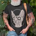 Death Metal Sphynx Cat T-Shirt Gifts for Old Men