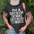 Decker Funny Surname Family Tree Birthday Reunion Gift Idea Unisex T-Shirt Gifts for Old Men