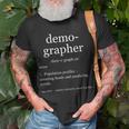 Demographer Definition Dictionary Demography T-Shirt Gifts for Old Men