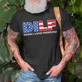 Dilf Damn I Love Freedom Funny Patriotic 4Th Of July Pride Patriotic Funny Gifts Unisex T-Shirt Gifts for Old Men
