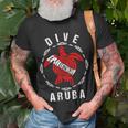 Dive Aruba Vintage Tribal Turtle T-Shirt Gifts for Old Men