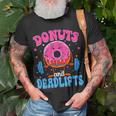 Donut And Deadlifts Barbell Doughnut Lover Girls Boys Son Unisex T-Shirt Gifts for Old Men