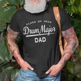 Drum Major Dad Class 2024 Marching Band Family Gift For Mens Gift For Women Unisex T-Shirt Gifts for Old Men