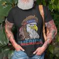 Eagle Mullet 4Th Of July Usa American Flag Eagle Merica Unisex T-Shirt Gifts for Old Men