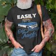 Easily Distracted By Old Pickup Trucks Classic Cars T-Shirt Gifts for Old Men