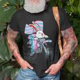 Easter Bunny Ridng Motorcycle Lgbtq Transgender Pride Trans Unisex T-Shirt Gifts for Old Men