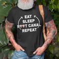 Eat Sleep Root Canal Repeat Gift For Dental Specialists Unisex T-Shirt Gifts for Old Men