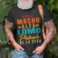 El Macho Lomo Plateado De La Casa Papa Dia Del Padre Unisex T-Shirt Gifts for Old Men