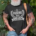 El Padrino Mas Chingon Best Godfather In Spanish T-Shirt Gifts for Old Men