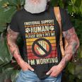 Emotional-Support Human Halloween Costume Do Not Pet Me Unisex T-Shirt Gifts for Old Men