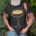 Espresso Martini Minimalist Elegance Apparel T-Shirt Gifts for Old Men