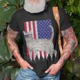 European Burmese Patriotic Cat Usa Pride American Flag Unisex T-Shirt Gifts for Old Men