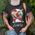Everly Name Gift Santa Everly Unisex T-Shirt Gifts for Old Men