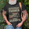 Farming Farmer Grandpa Vintage Tractor American Flag The Unisex T-Shirt Gifts for Old Men
