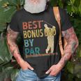 Fathers Day Best Bonus Dad By Par Golf Gifts For Dad Unisex T-Shirt Gifts for Old Men