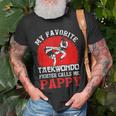 My Favorite Taekwondo Fighter Calls Me Pappy Fathers Day T-shirt Gifts for Old Men