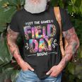 Field Day Let The Games Begin Leopard Tie Dye Field Day Unisex T-Shirt Gifts for Old Men