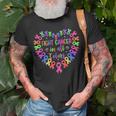Fight Cancer In All Color Heart Breast Cancer Awareness T-Shirt Gifts for Old Men