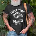First Time Daddy New Dad Est 2023 Fathers Day Gift Unisex T-Shirt Gifts for Old Men