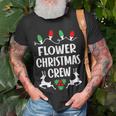 Flower Name Gift Christmas Crew Flower Unisex T-Shirt Gifts for Old Men