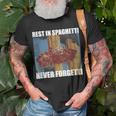 Never Forgetti Rest In Spaghetti Meme Rip T-Shirt Gifts for Old Men