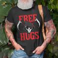 Free Hugs Grim Reaper Lazy Halloween Costume Scary Creepy Halloween Costume T-Shirt Gifts for Old Men