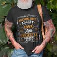 Funny 30 Years Old August 1993 Vintage 30Th Birthday Gifts Unisex T-Shirt Gifts for Old Men