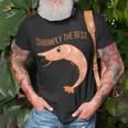 Cartoon Shrimp Lover Seafood For Culinary Chef Prawn T-Shirt Gifts for Old Men