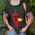 Chili Pepper Sauce Jalapeno Pepper T-Shirt Gifts for Old Men