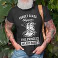 Funny Cowgirl Women Girls Cowboy Boots Princess Cowboy Unisex T-Shirt Gifts for Old Men