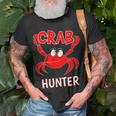 Crab Hunter Crabbing Seafood Hunting Crab Lover T-Shirt Gifts for Old Men