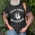 Dutch Rabbit Whisperer Bunny Apparel T-Shirt Gifts for Old Men