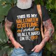 Easy This Is My Halloween Costume Diy Last Minute T-Shirt Gifts for Old Men