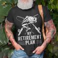 Funny Fishing My Retirement Plan Fishing Graphic Unisex T-Shirt Gifts for Old Men